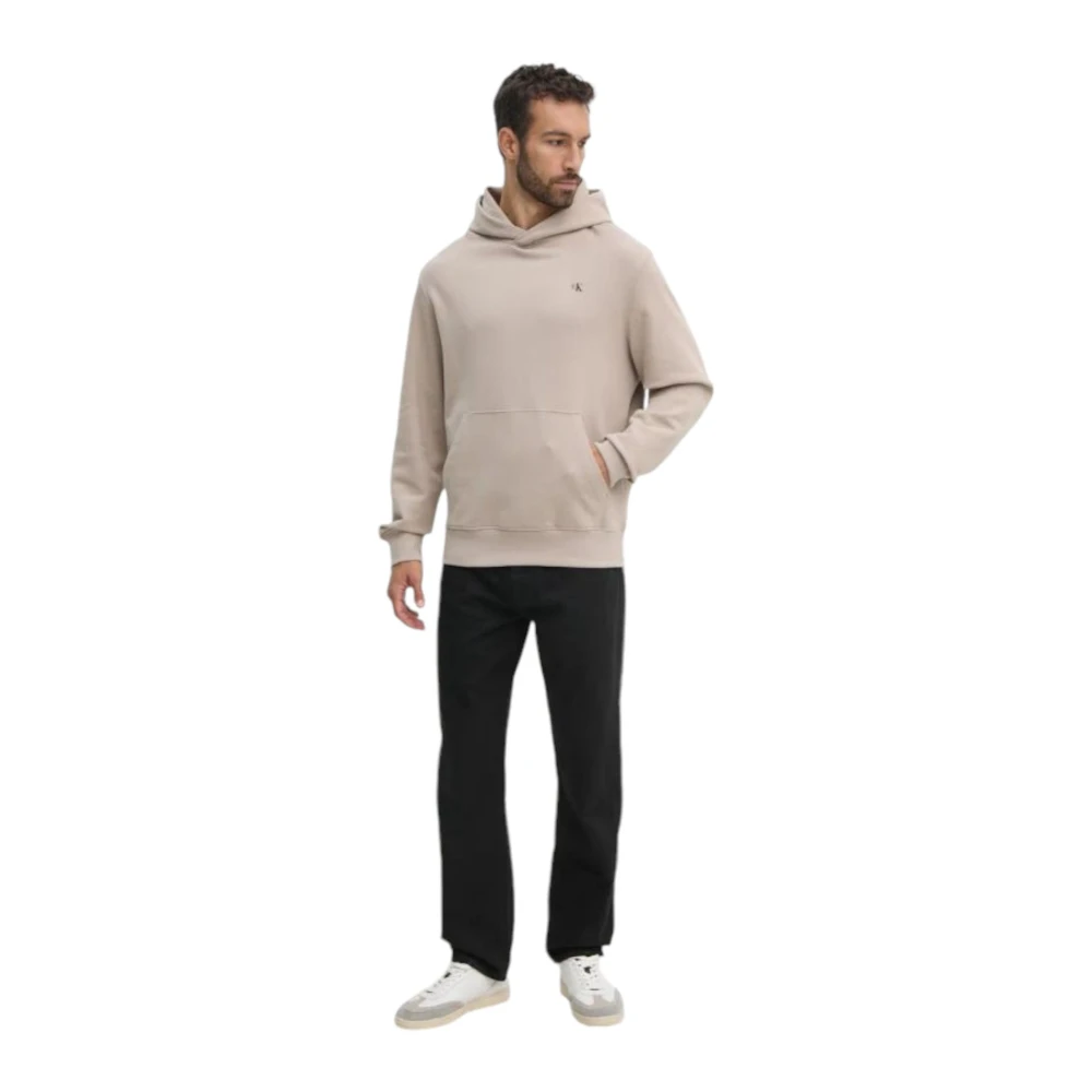 Calvin Klein Jeans Hoodie Sweatshirt Beige Heren