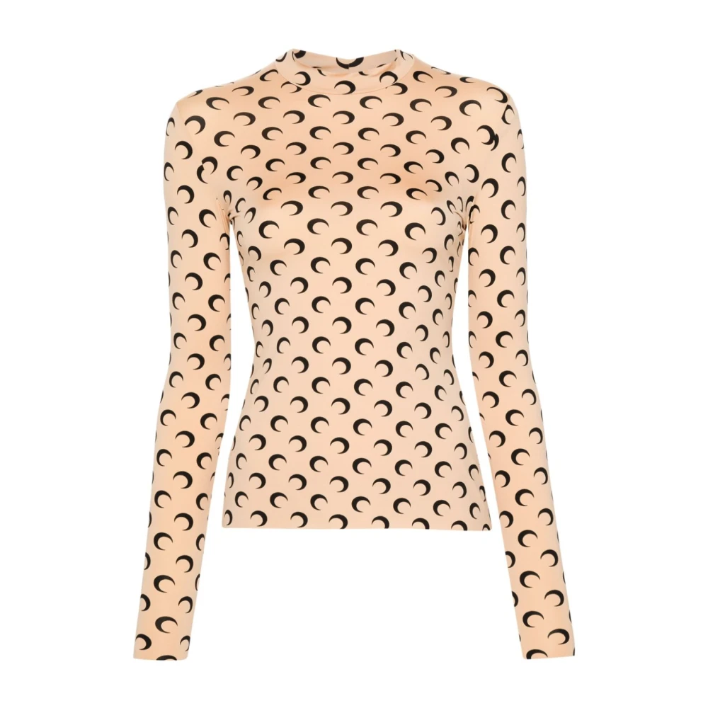 Marine Serre Beige Top met Stijl Beige Dames