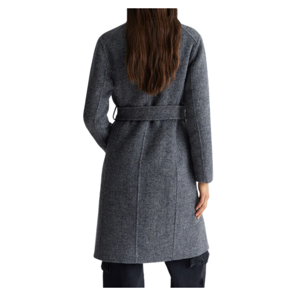 Liu Jo Grijze Melange Dubbel-Borstjas Gray Dames