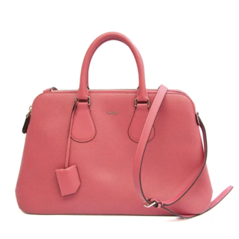 Bally Pre-owned Leather shoulder-bags Pink Dames