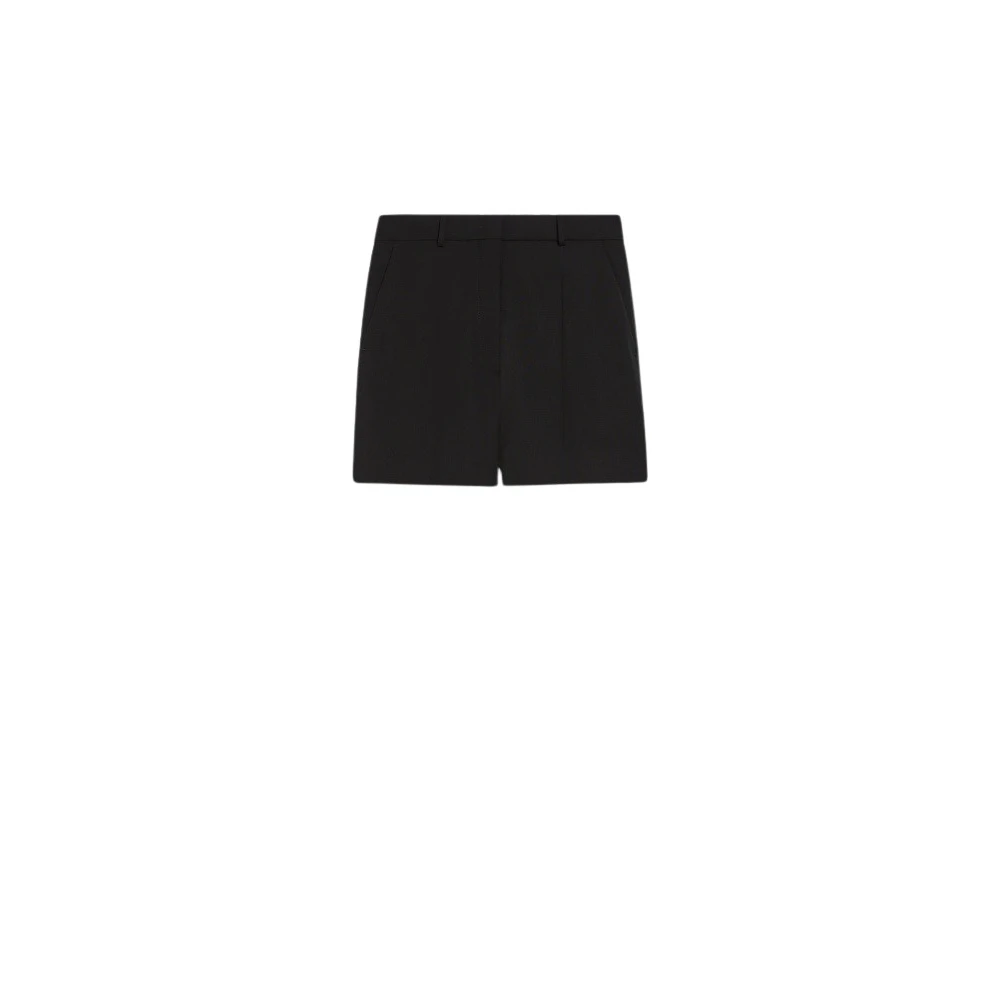 SPORTMAX Klassieke wollen korte overall Black Dames