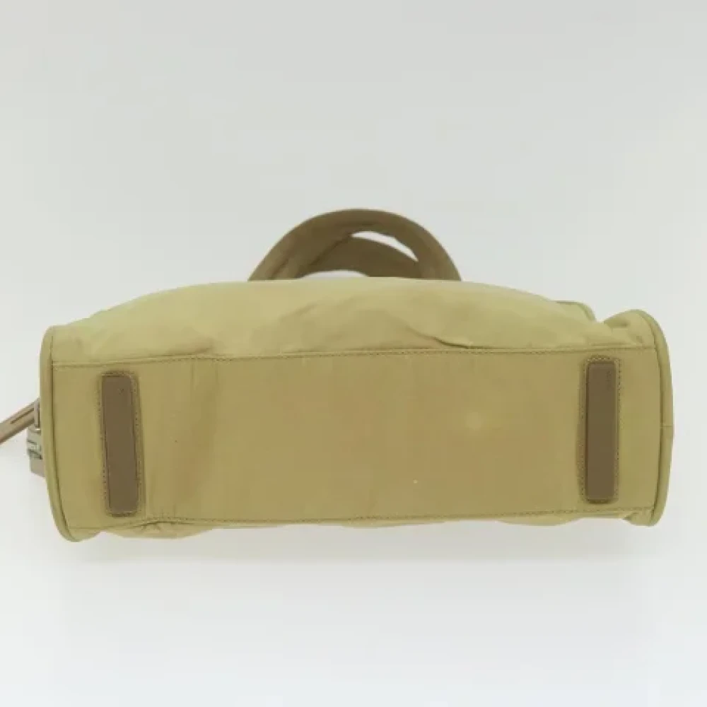 Prada Vintage Pre-owned Fabric prada-bags Beige Dames