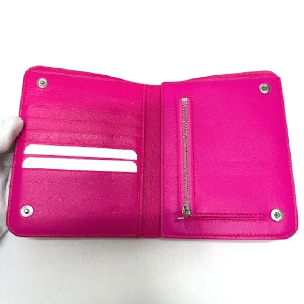 Balenciaga Vintage Pre-owned Leather wallets Pink Dames