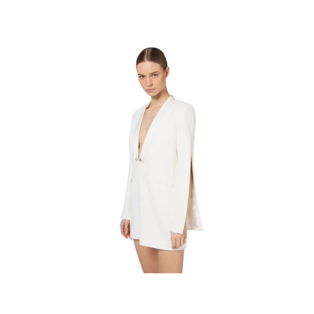 Elisabetta Franchi Elegante Jurk voor Speciale Gelegenheden White Dames