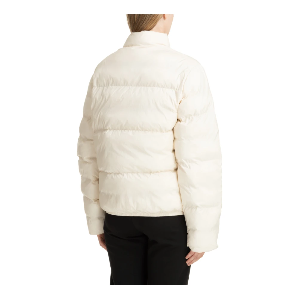 Emporio Armani EA7 Effen Logo Rits Donsjas Beige Dames