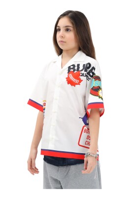 chemise-blanche-a-manches-courtes-avec-graphique