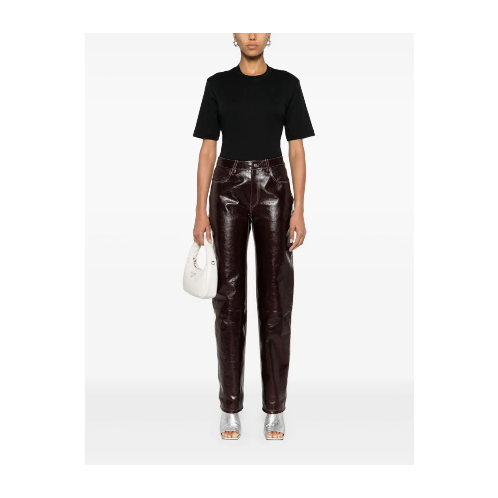 Salvatore Ferragamo Zwarte T-shirts Polos voor vrouwen Black Dames