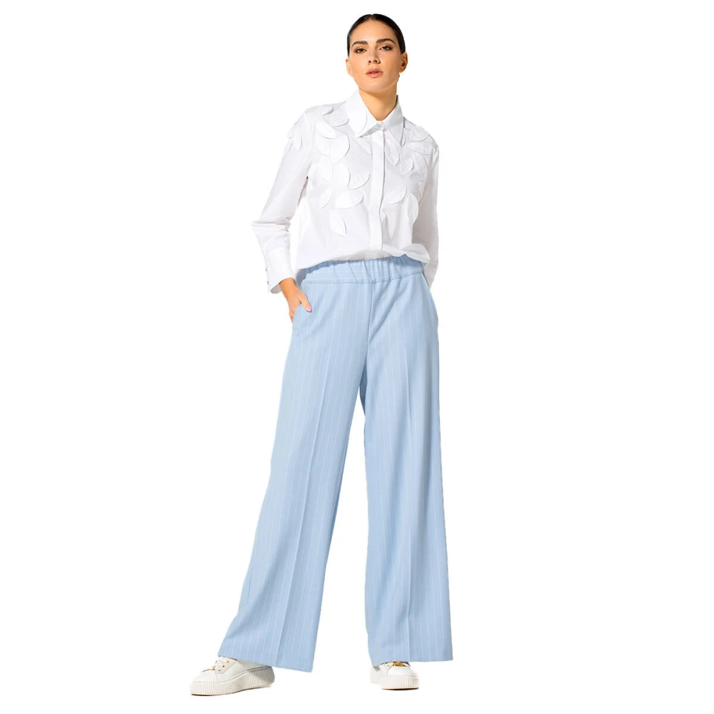 Caroline Biss Elegante Blouse met Lange Mouwen White Dames