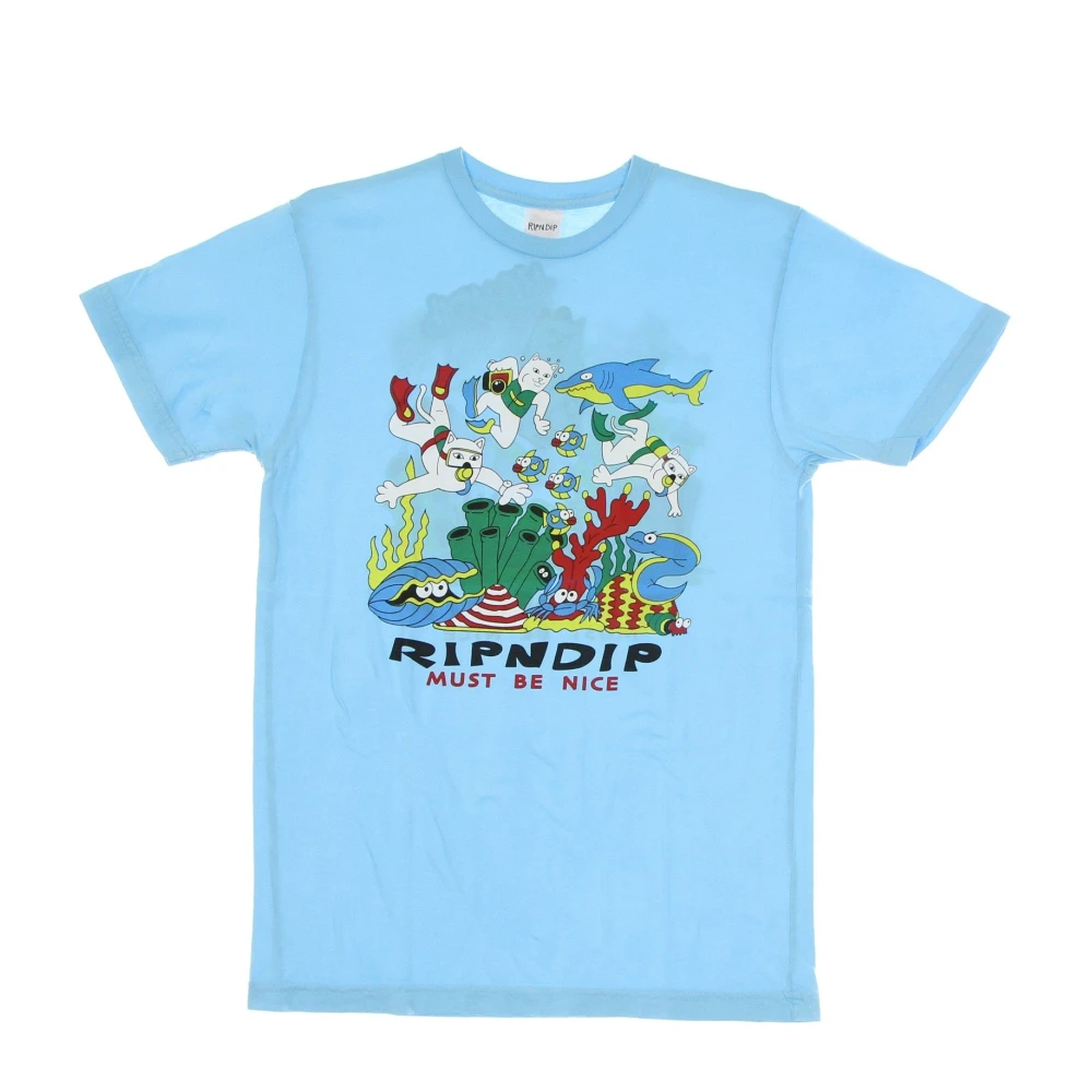 Ripndip Oceaanblauw Heren Tee Korte Mouw Blue Heren