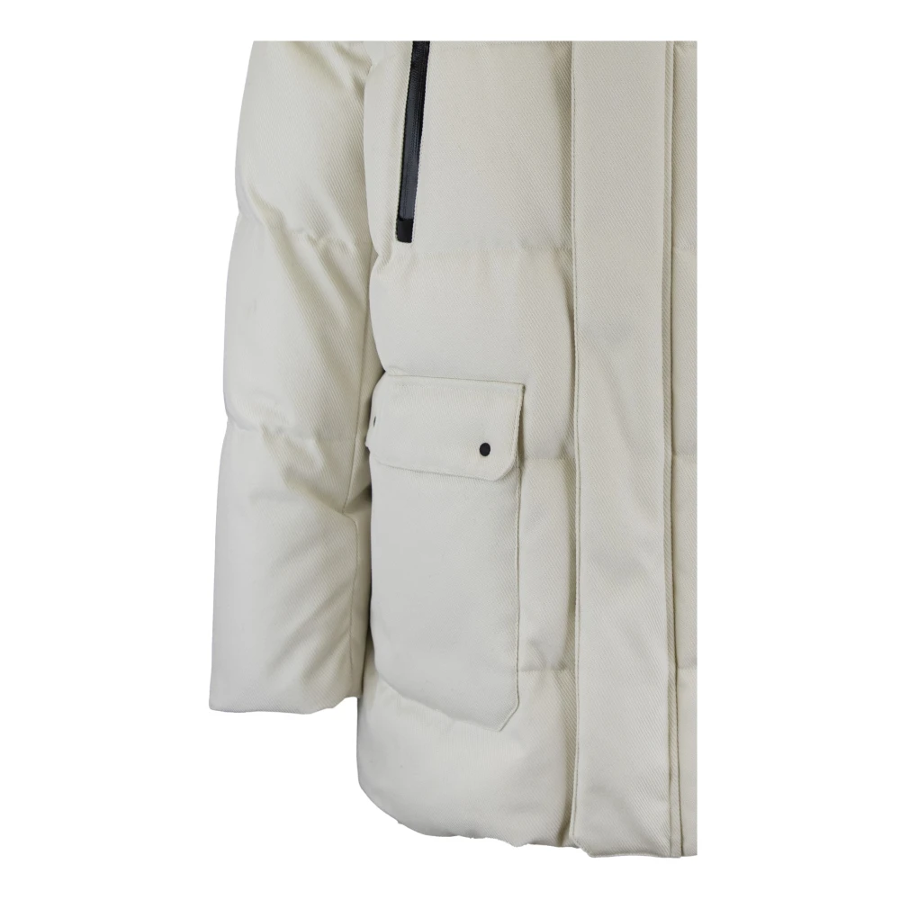 Herno Zip-Up Donsjack White Heren