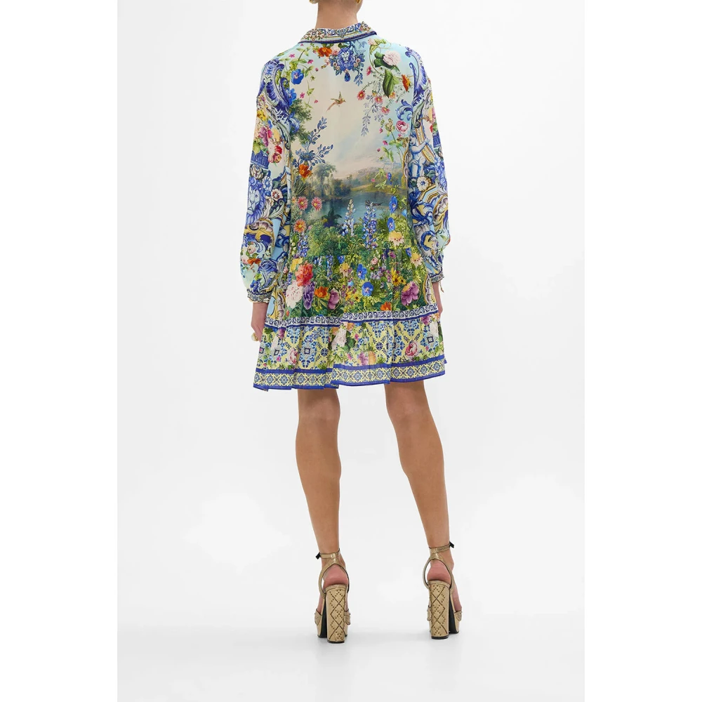 Camilla Zijden gelaagde korte jurk Wall To Wall Wonders Multicolor Dames
