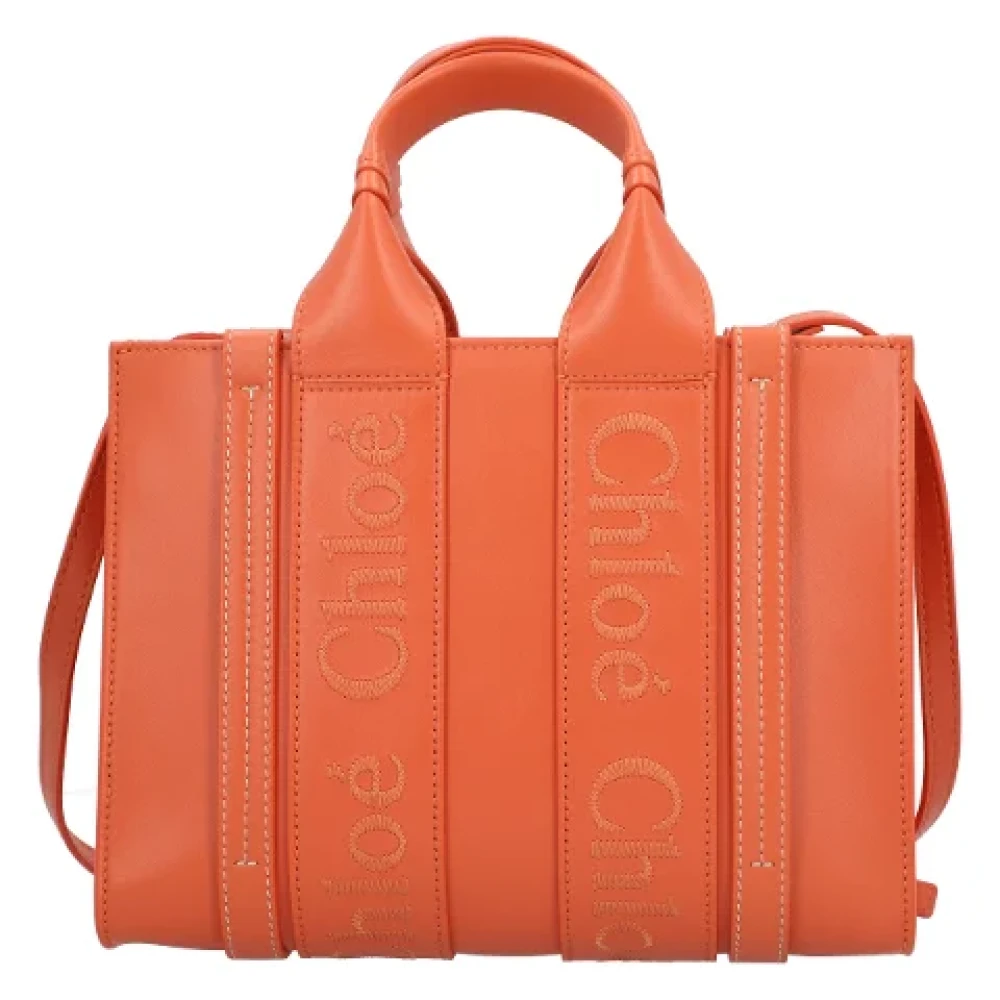 Chloé Leather totes Orange Dames
