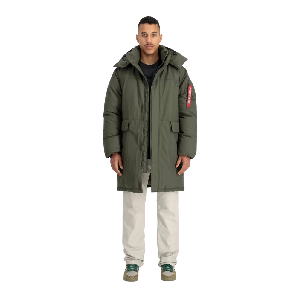 alpha industries Gevoerde Parka Jas Green Heren