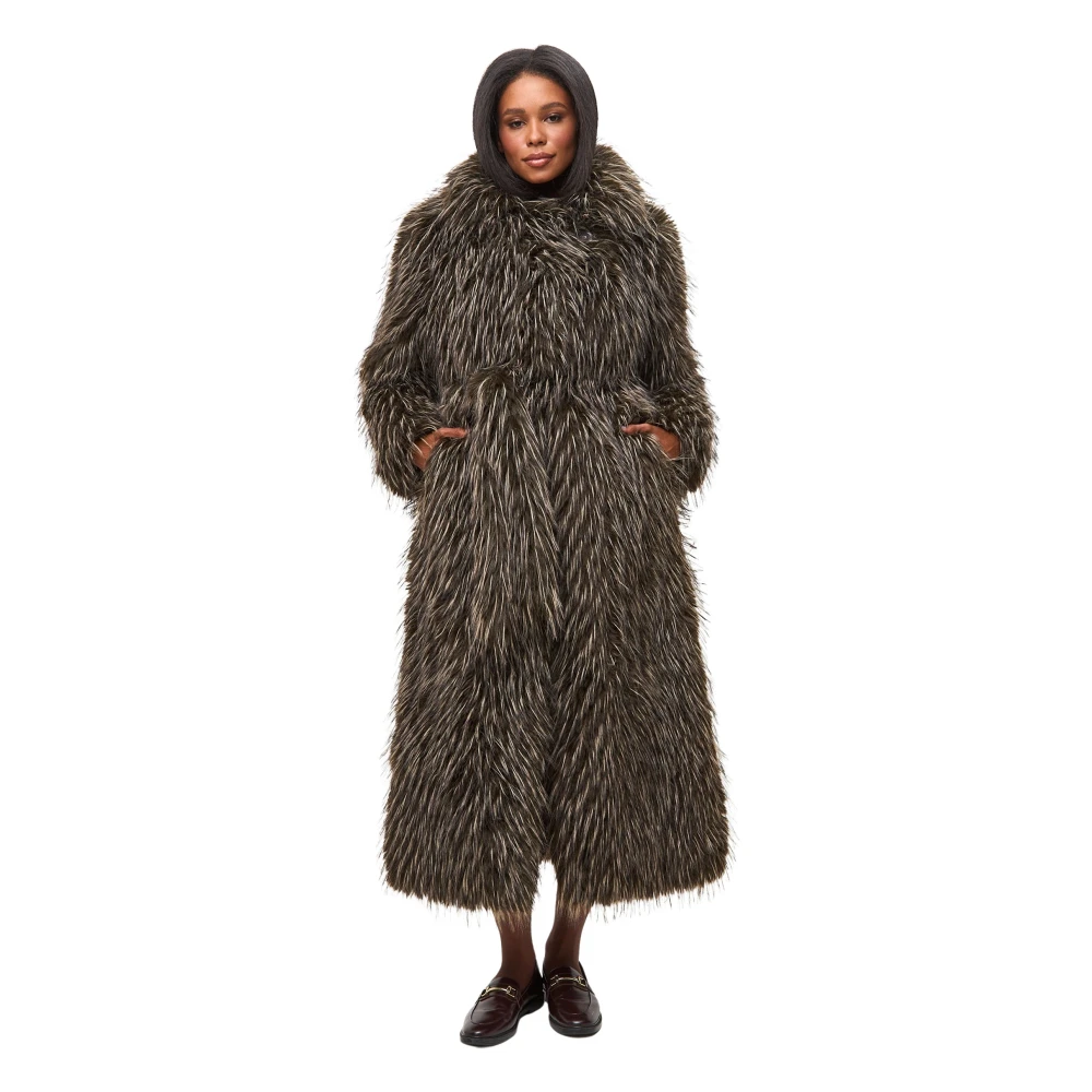 Cesare Gaspari Donna Marrone Cappotti, L, New,