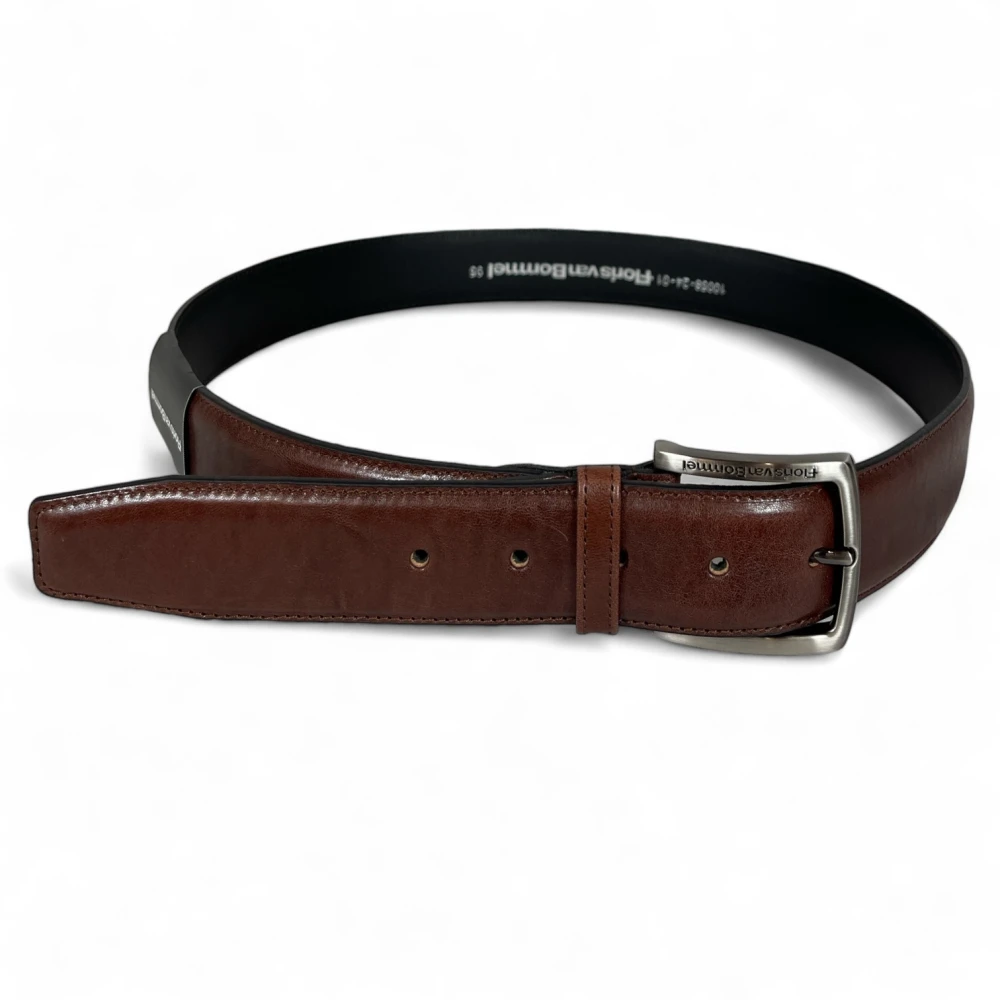 Van Bommel Floris Heren Leren Riem Bruin Cognac Brown Heren