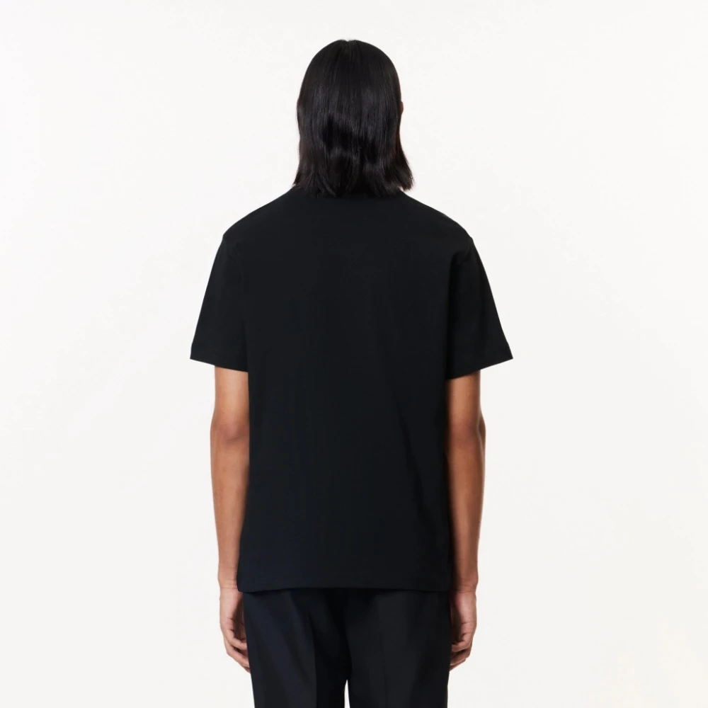 Lacoste Casual Tee Shirt in Diverse Kleuren Black Heren