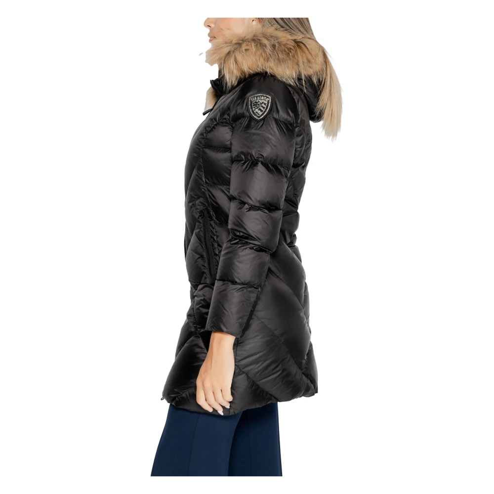 Blauer Zwarte Hooded Ritsjas voor Vrouwen Black Dames