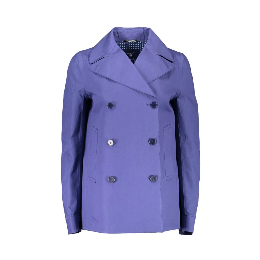 Gant Blue Cotton Women Coat Jacket - S - Image 2