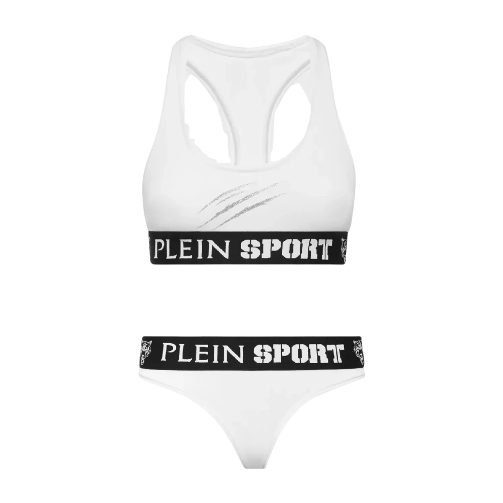 Plein Sport Witte lingerie set met logo White Dames