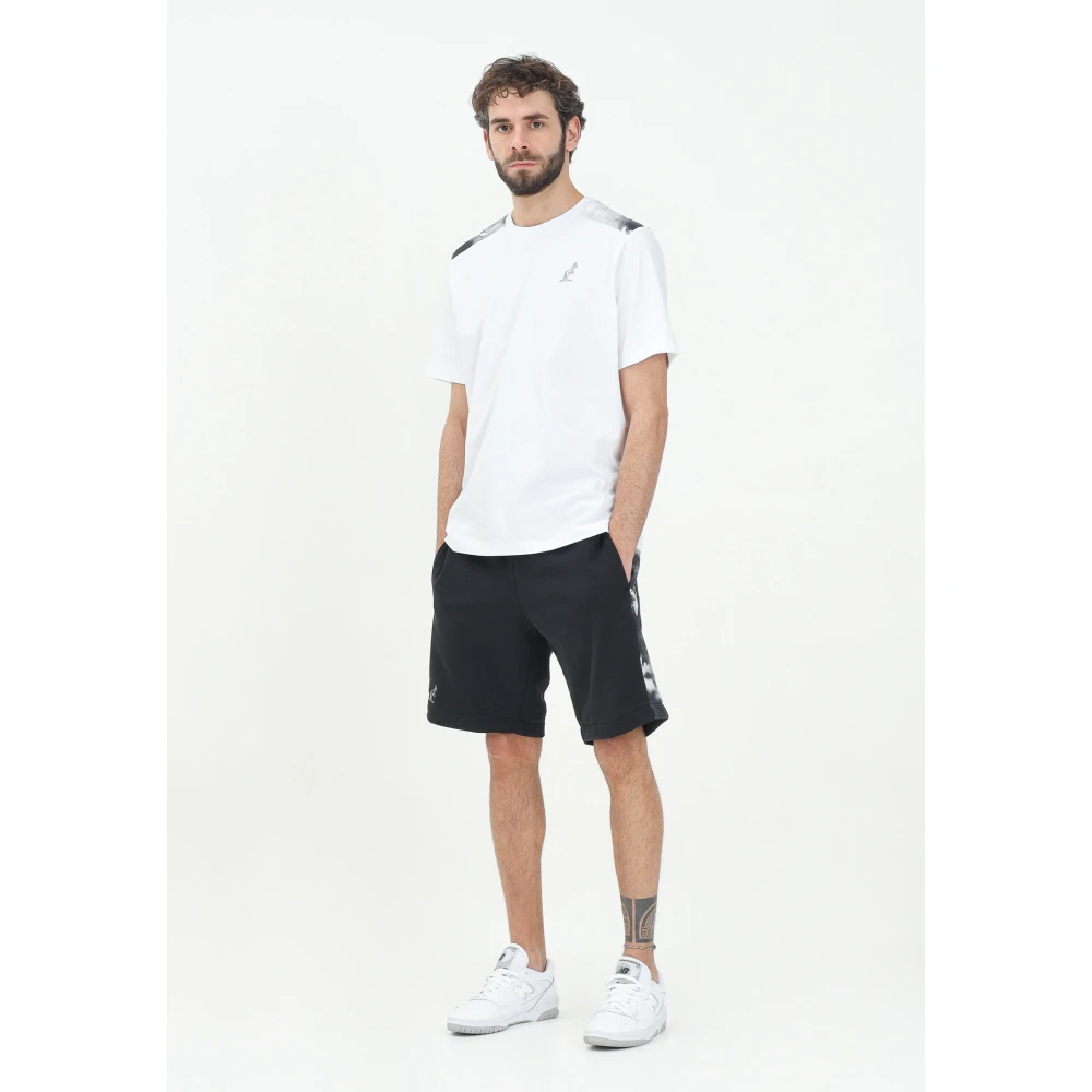 Australian Zwarte sportieve shorts met contrastbanden Black Heren