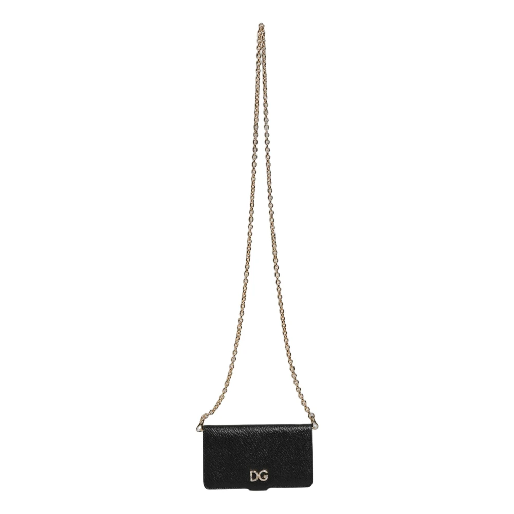 Dolce & Gabbana Women's Black Phone Flip Cover - Cross Body Bags - One Size - Bags