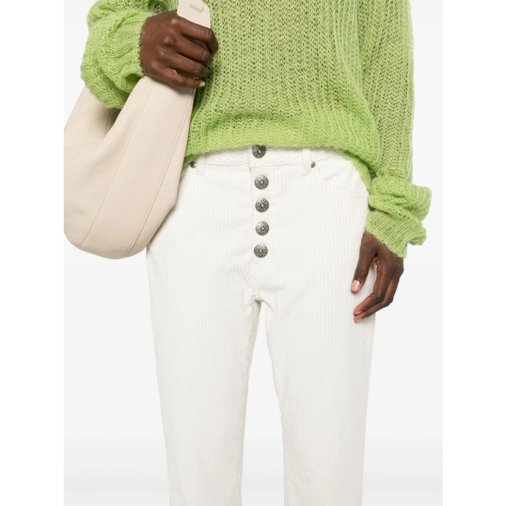 Dondup Ivoor Broek voor Vrouwen Beige Dames