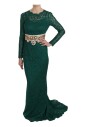 robe-longue-manches-vert-elegance-meraude