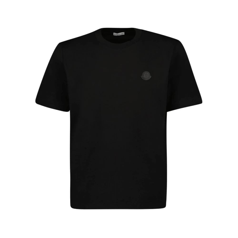 Moncler - Tops > T-Shirts - Black - Moncler - Modalova