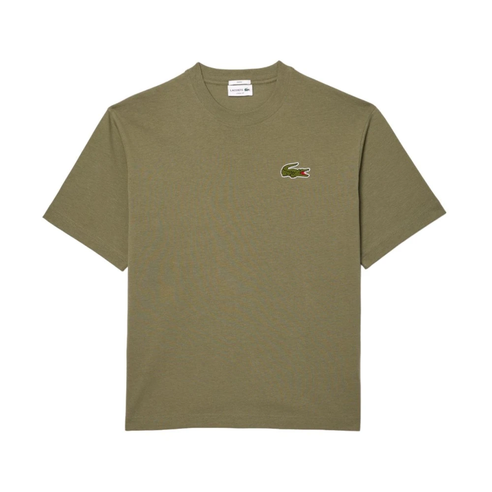 Lacoste Minimalistisch Krokodil Logo T-shirt Green Heren