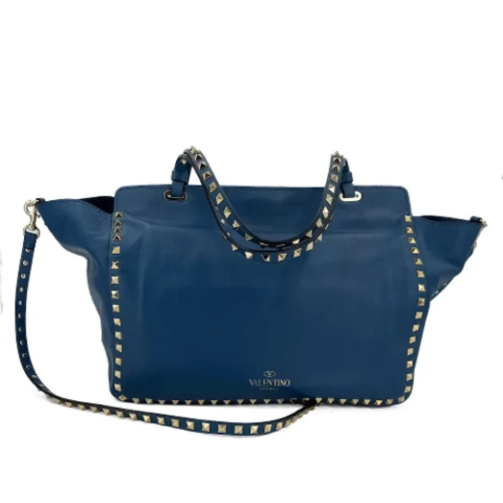 Valentino Vintage Pre-owned Leather handbags Blue Dames