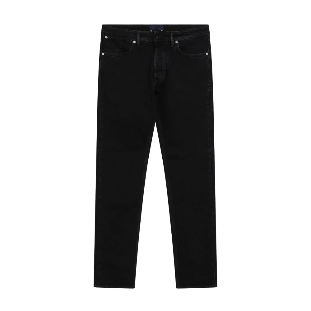 Stone Island J100007 Stretch Denim Jeans - Male - Straight Fit Jeans - Black - W30 - Jeans