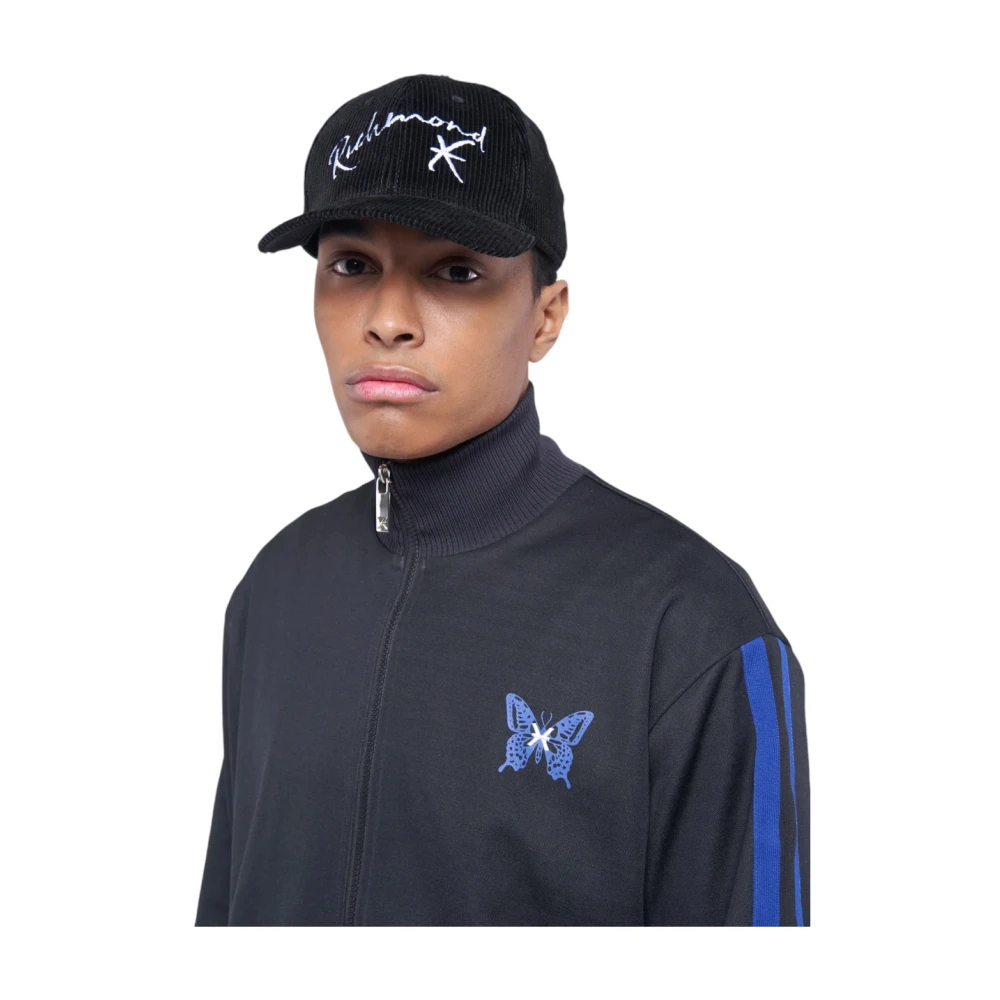 John Richmond Katoen-Polyester Mix Sweater Black Heren