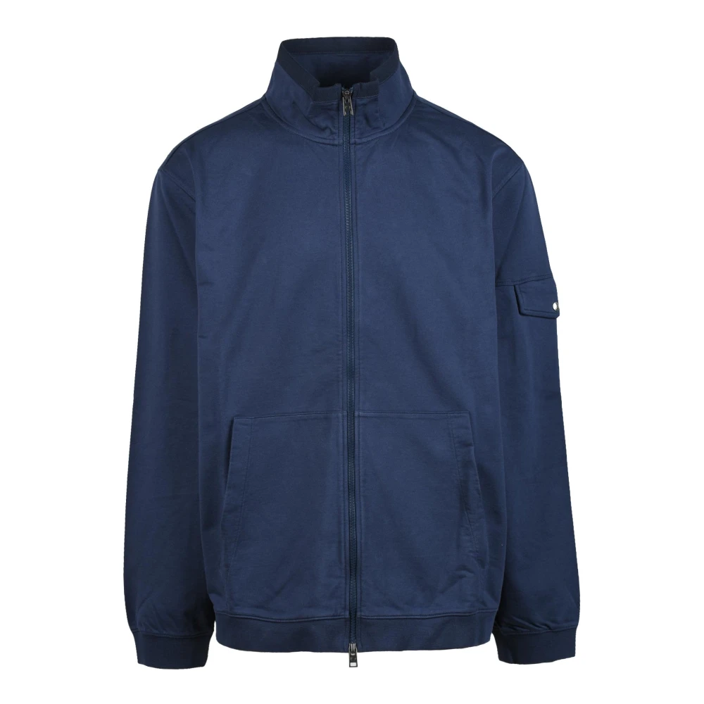 Woolrich Katoenen Sweatshirt Model: Felpa Blue Heren