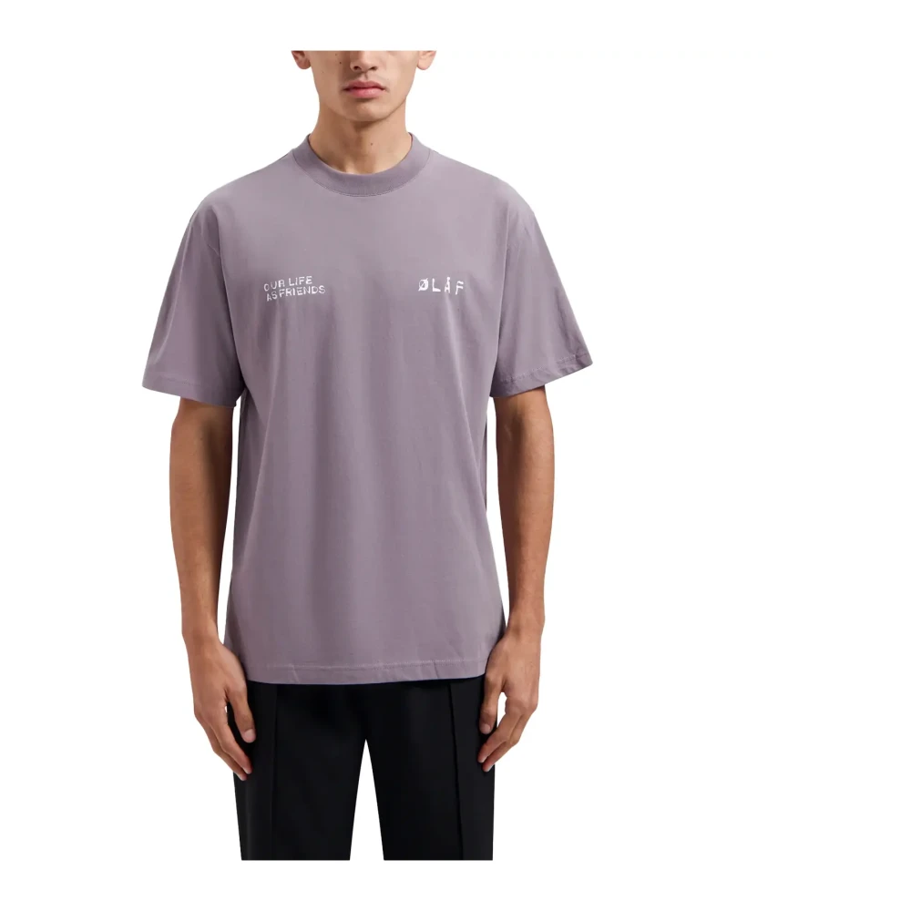 Olaf Hussein Dual Logo T-shirt Gray Heren