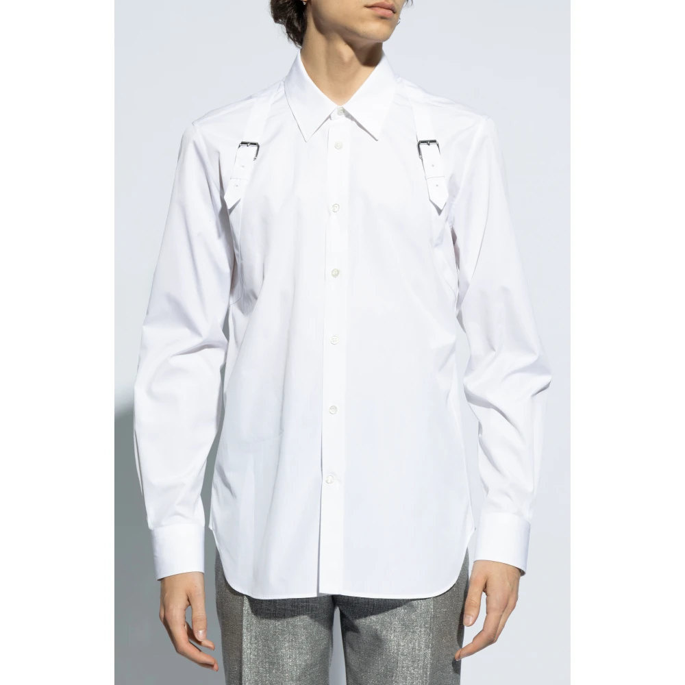 alexander mcqueen Katoenen overhemd White Heren