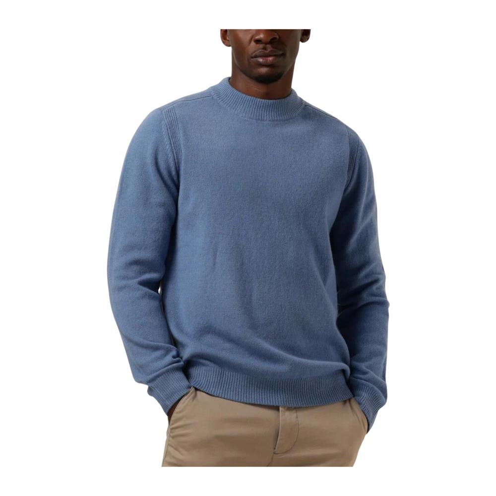 Anerkjendt Blauw Lamswol Gebreid Trui Vest Blue Heren