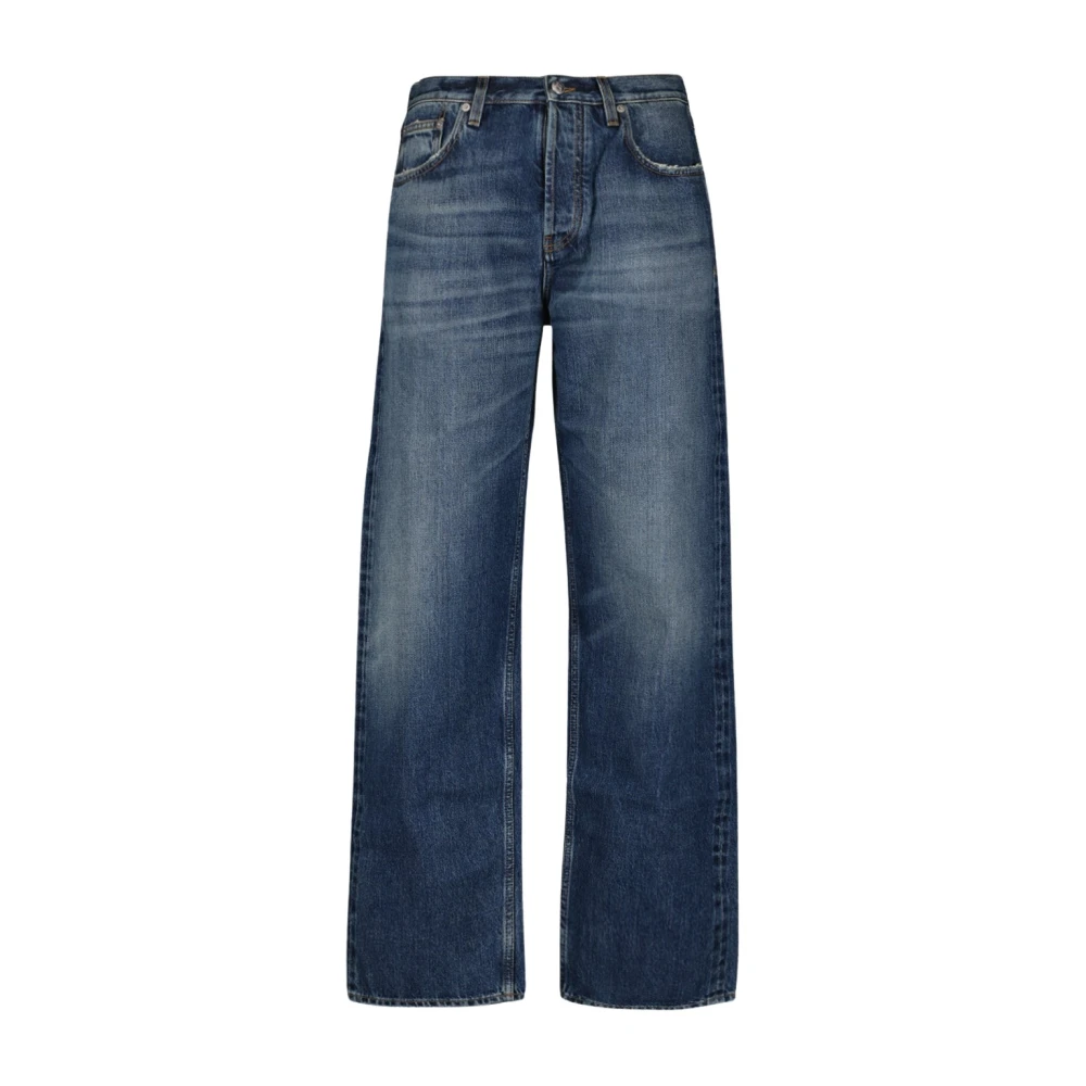 Burberry Rechte Snit Denim Jeans Blue Heren