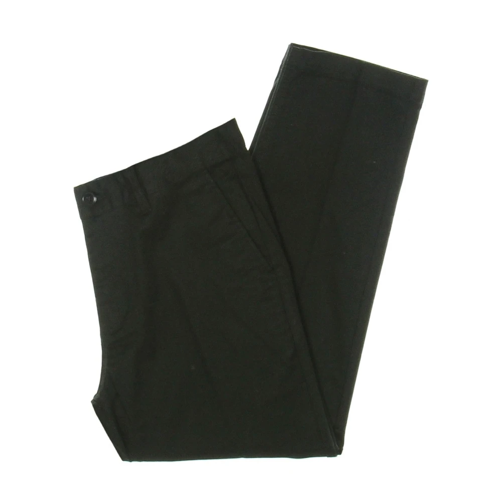 Obey Gestructureerde Zwarte Overstromingsbroek Black Heren