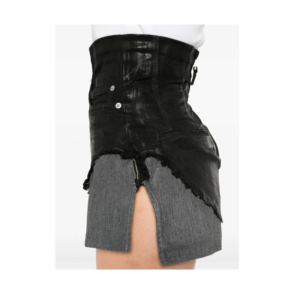 Rick Owens Zwarte Shadow Rits Zakken Broek Black Dames