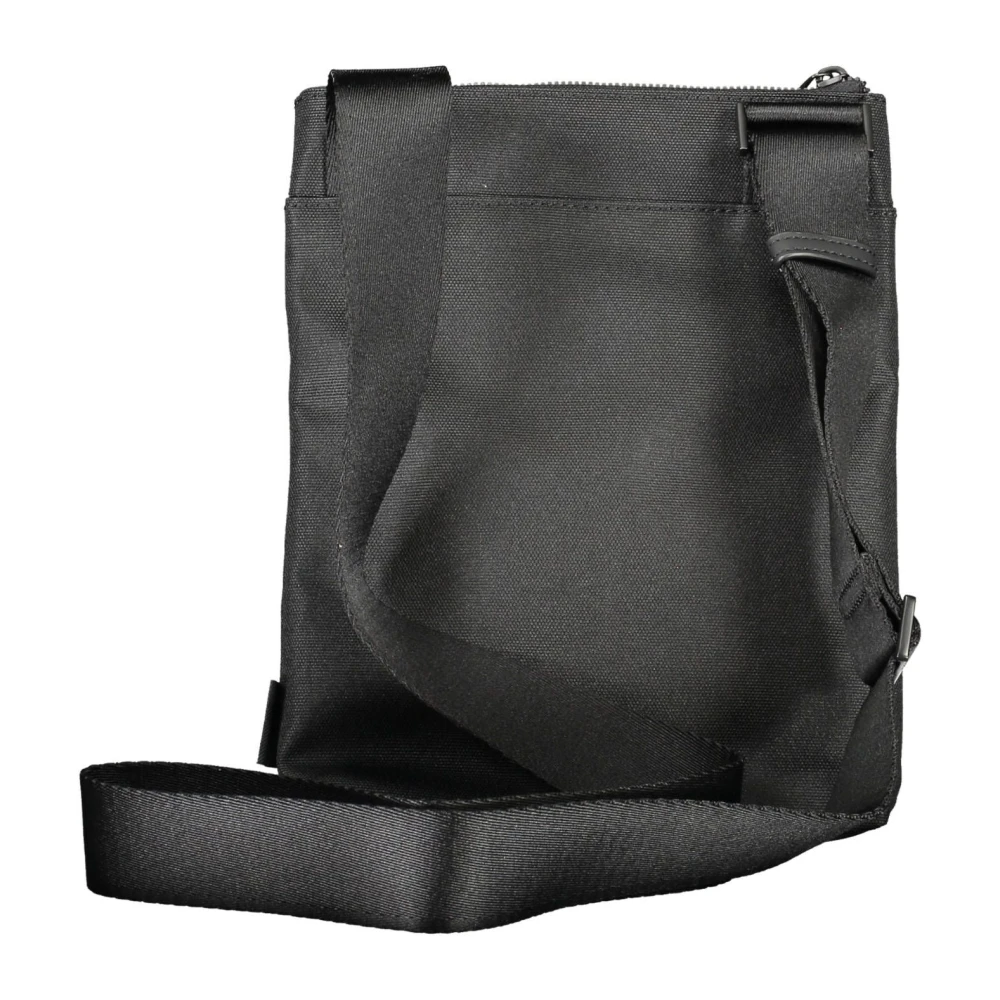 Calvin Klein Zwarte Polyester Schoudertas met Verstelbare Band Black Heren