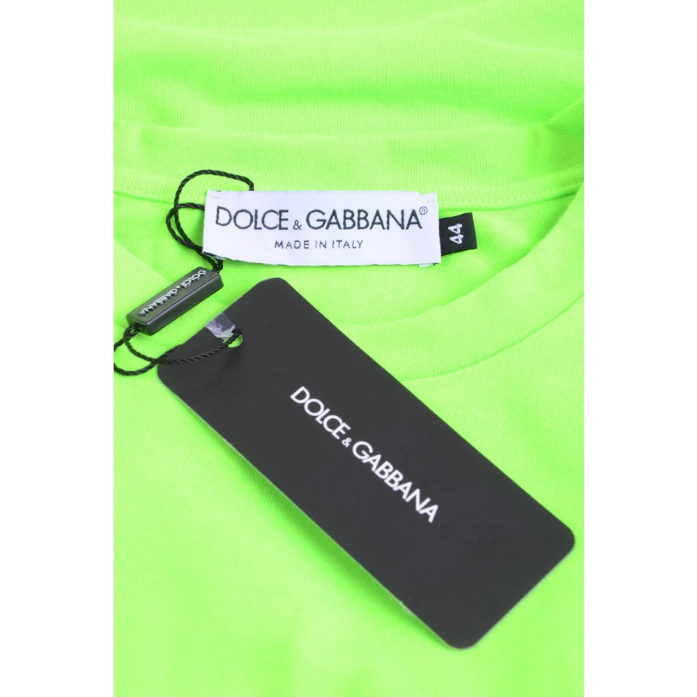 Dolce & Gabbana Heren korte mouw mode T-shirt Green Heren