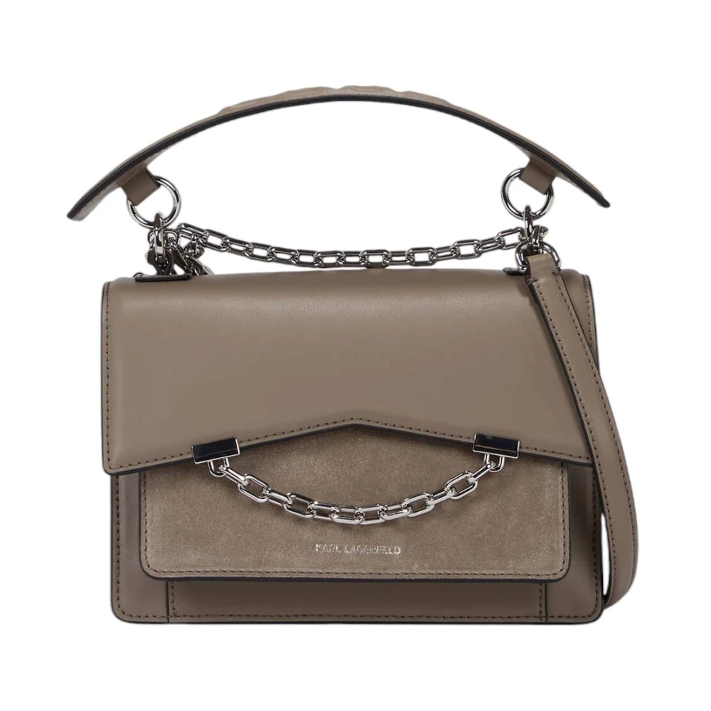 Karl Lagerfeld Gray Handbags, Female, One Size, Niska Handtas