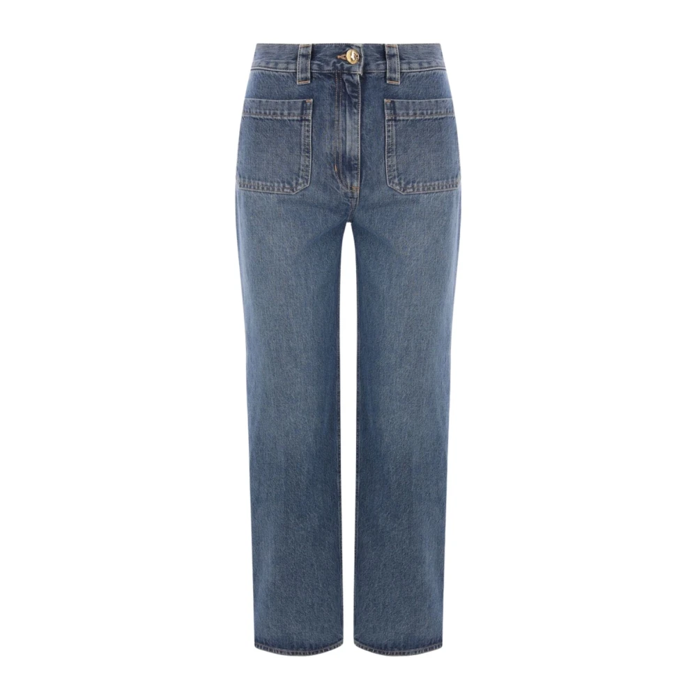 Elisabetta Franchi Cropped Jeans Blue Dames