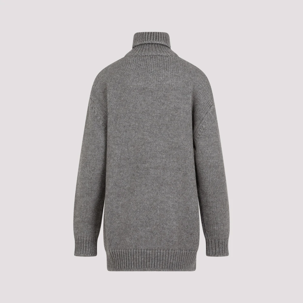 The Row Grijze Alpaca Zijde Trui Gray Dames