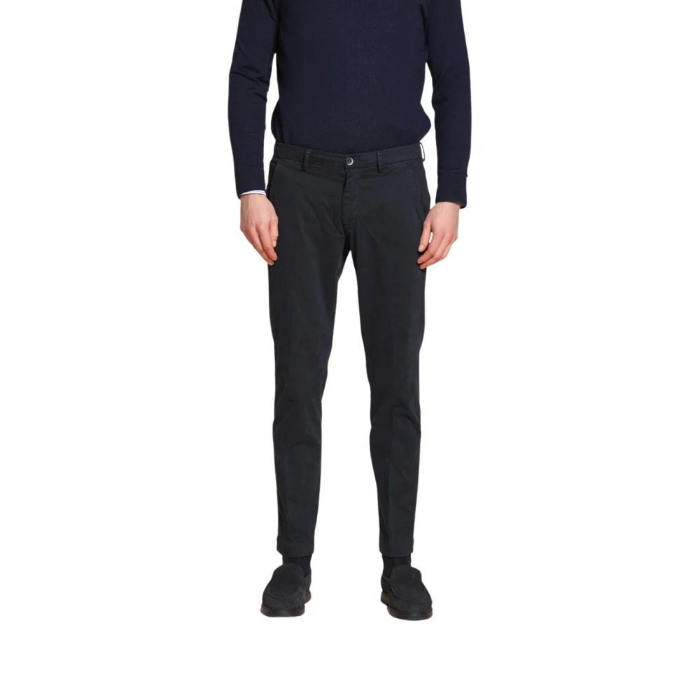 Mason's Men's Blue Slim Fit Navy Chino Trousers - Chinos - 3XL - Trousers