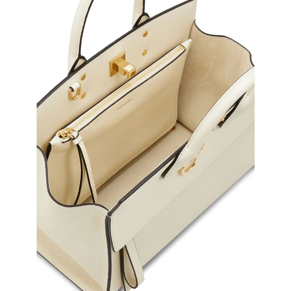 Salvatore Ferragamo Witte Tassen Collectie White Dames