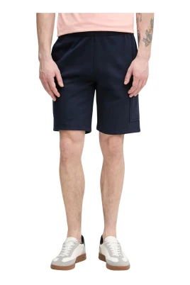 Bomullsfleece Cargo Shorts