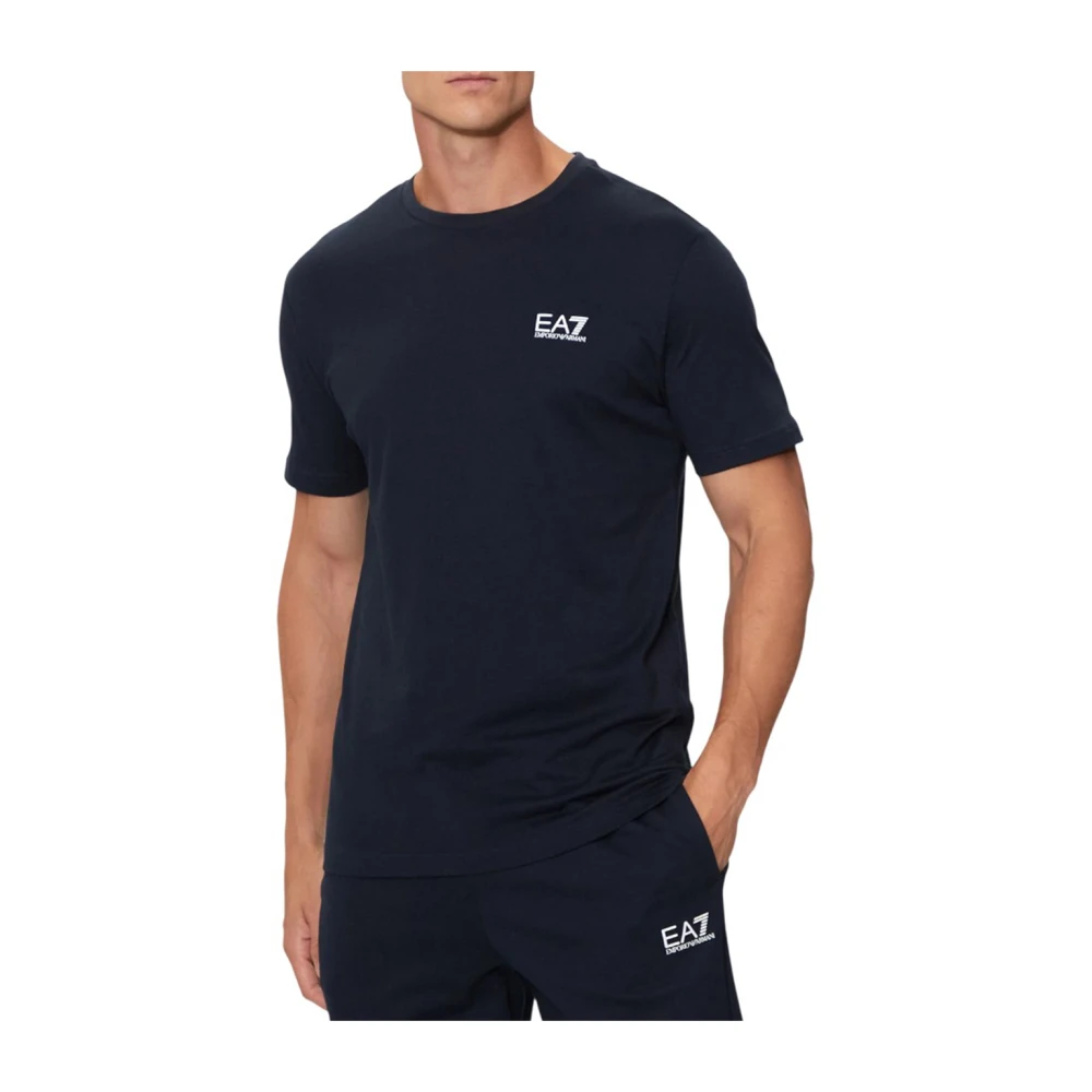 Emporio Armani Ea7 Men's Blue T-Shirts, 2XL, Short Sleeve Basic T-Shirt