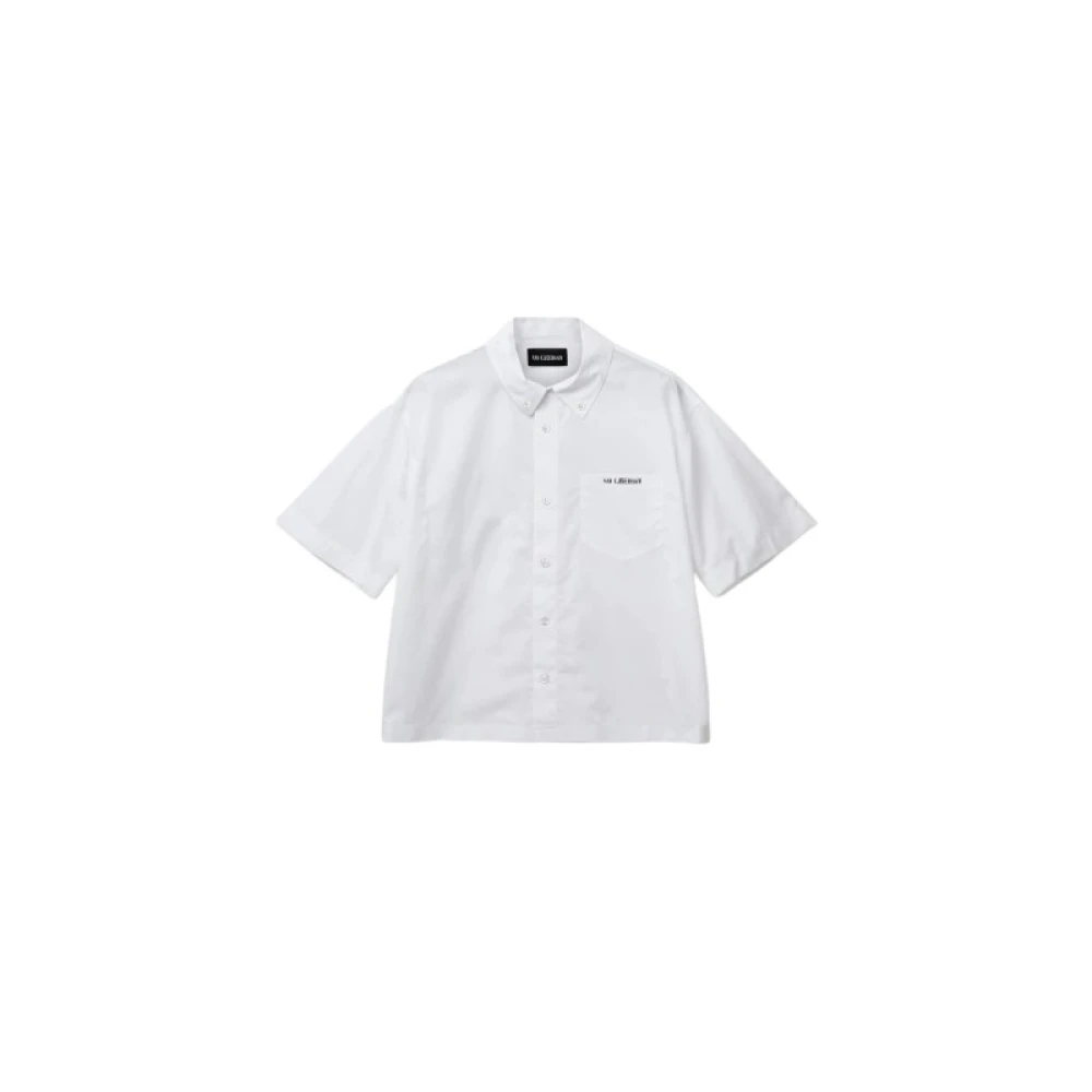 Han Kjøbenhavn Biologisch Katoenen Overhemd met Geborduurd Logo White Dames