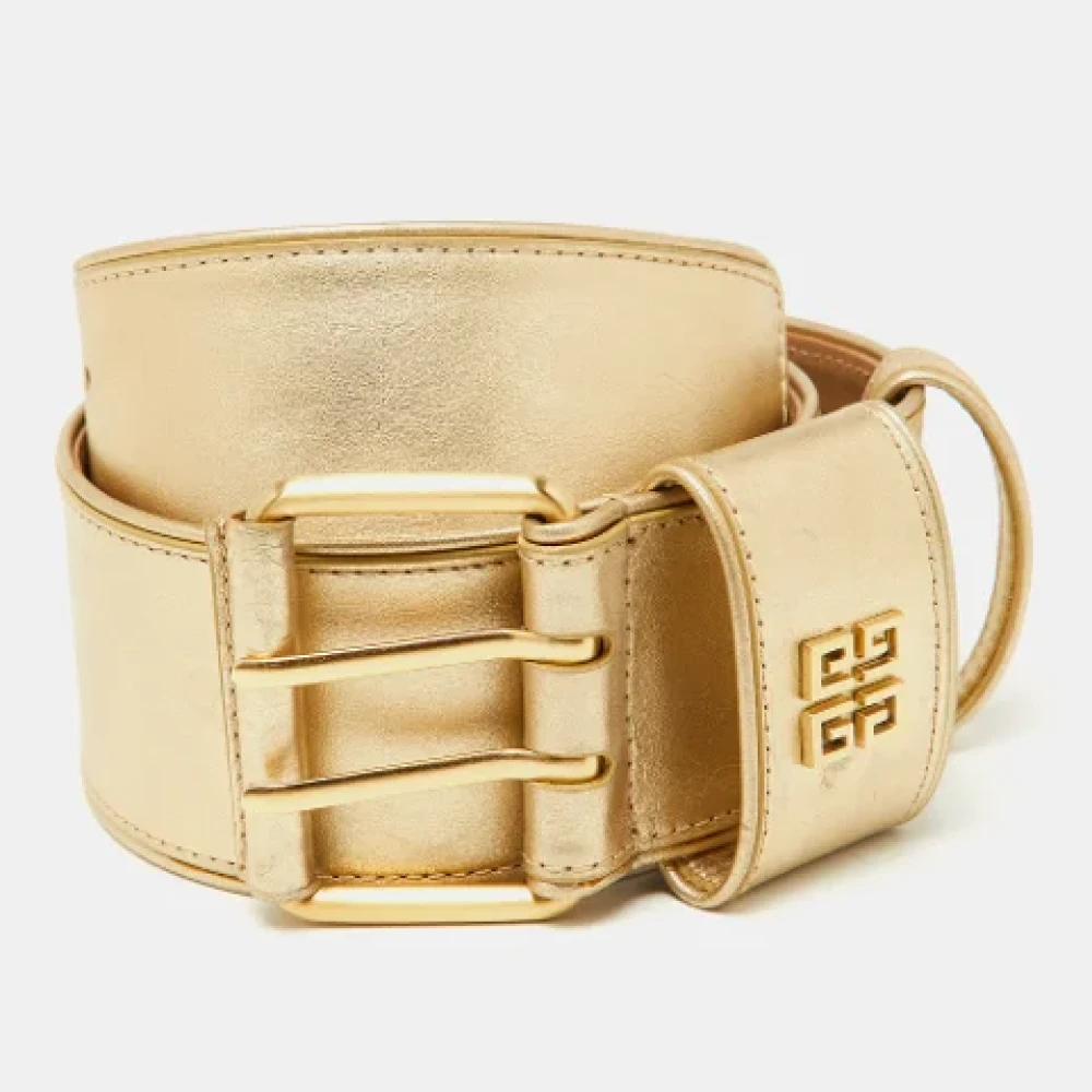 Givenchy Pre-owned Leather belts Yellow Dames
